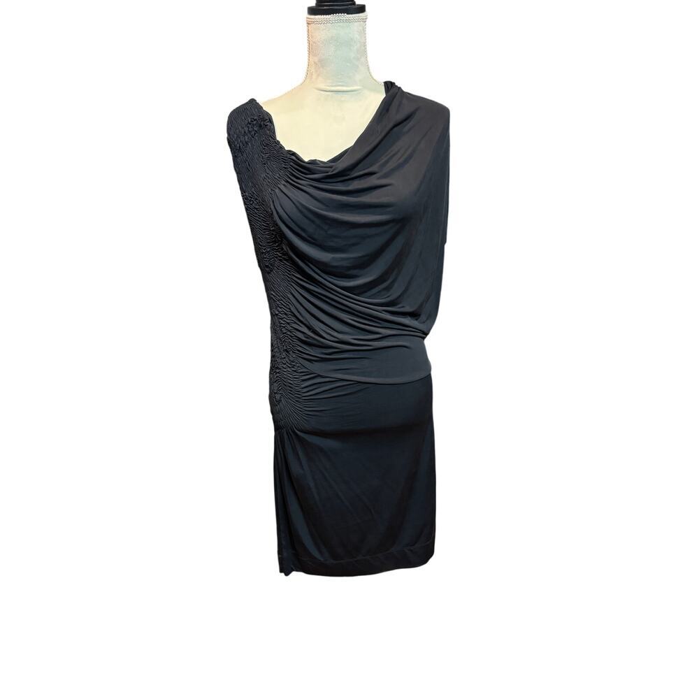 All Saints Black Spitalfields Cocktail Midi Dress Size 6